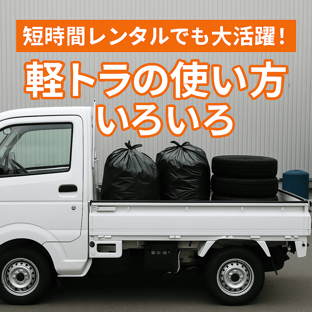 軽トラ、短時間レンタルでこんな使い方！｜お客様の実例をご紹介